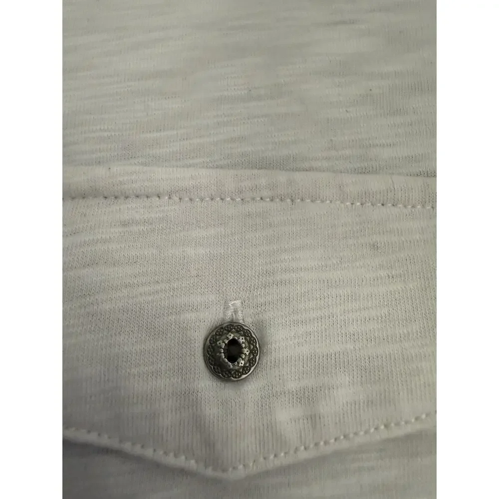 Kuhl Sora Everyday Henley Long Sleeve Hoodie Shirt Light Gray Hiking Outdoor L - Picture 4 of 5